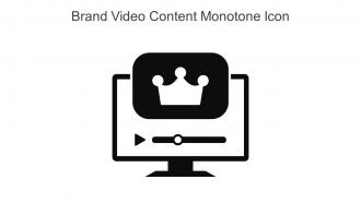 Brand Video Content Monotone Icon In Powerpoint Pptx Png And Editable Eps Format