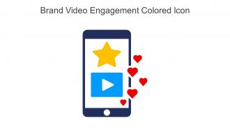 Brand Video Engagement Colored Icon In Powerpoint Pptx Png And Editable Eps Format