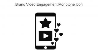 Brand Video Engagement Monotone Icon In Powerpoint Pptx Png And Editable Eps Format