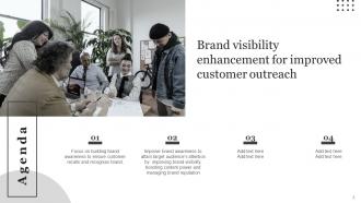 Brand Visibility Enhancement For Improved Customer Outreach Branding CD V