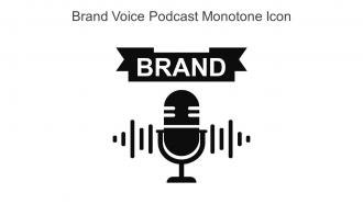 Brand Voice Podcast Monotone Icon Icon In Powerpoint Pptx Png And Editable Eps Format