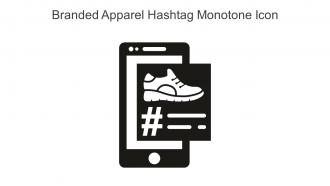 Branded Apparel Hashtag Monotone Icon In Powerpoint Pptx Png And Editable Eps Format