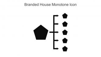 Branded House Monotone Icon In Powerpoint Pptx Png And Editable Eps Format