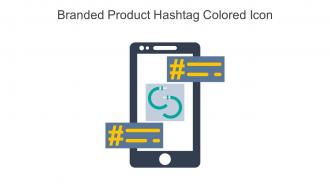 Branded Product Hashtag Colored Icon In Powerpoint Pptx Png And Editable Eps Format