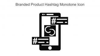 Branded Product Hashtag Monotone Icon In Powerpoint Pptx Png And Editable Eps Format