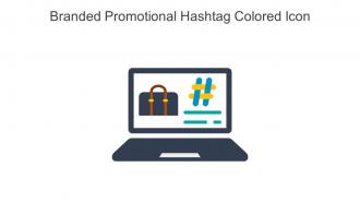 Branded Promotional Hashtag Colored Icon In Powerpoint Pptx Png And Editable Eps Format