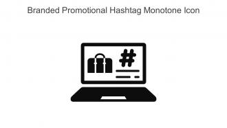 Branded Promotional Hashtag Monotone Icon In Powerpoint Pptx Png And Editable Eps Format