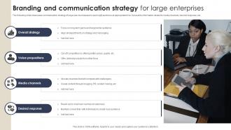 Branding And Communication Strategy For Large Enterprises