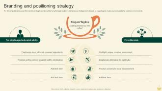 Branding And Positioning Strategy Cafe Startup Go To Market Strategy GTM SS