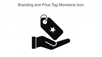 Branding And Price Tag Monotone Icon In Powerpoint Pptx Png And Editable Eps Format