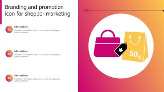 Branding And Promotion Icon For Shopper Marketing