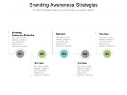Branding awareness strategies ppt powerpoint presentation file structure cpb