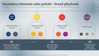Branding Guidelines Playbook Secondary Alternate Color Palette Brand Playbook