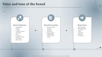 Branding Guidelines Playbook Voice And Tone Of The Brand Ppt Powerpoint Presentation File Infographics