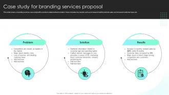 Branding Proposal Case Study For Branding Services Proposal Ppt Infographics