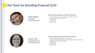 Branding proposal template our team for branding proposal ppt graphics