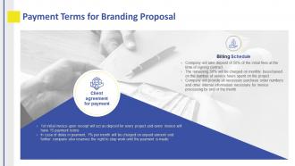 Branding proposal template payment terms for branding proposal ppt designs