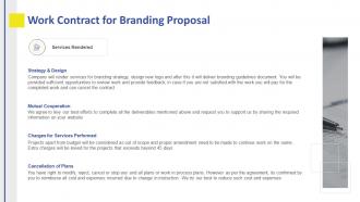 Branding proposal template work contract for branding proposal ppt template