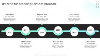 Branding Proposal Timeline For Branding Services Proposal Ppt Slides