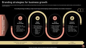 Branding Strategies For Business Growth Strategic Plan For Company Growth Strategy SS V