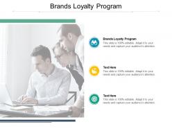 Brands loyalty program ppt powerpoint presentation summary cpb