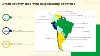 Brazil Country Map With Neighbouring Countries