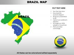 Brazil country powerpoint maps