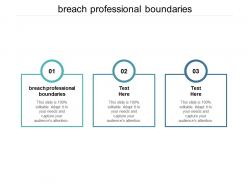 Breach professional boundaries ppt powerpoint presentation ideas portrait cpb