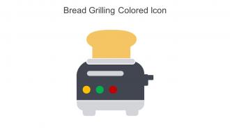 Bread Grilling Colored Icon In Powerpoint Pptx Png And Editable Eps Format