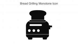 Bread Grilling Monotone Icon In Powerpoint Pptx Png And Editable Eps Format