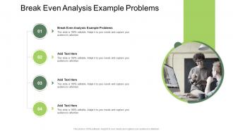 Break Even Analysis Example Problems In Powerpoint And Google Slides Cpb