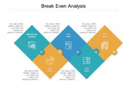 Break even analysis ppt powerpoint presentation infographics outfit cpb