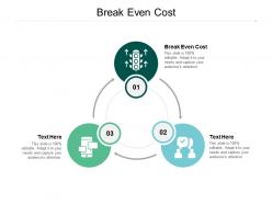 Break even cost ppt powerpoint presentation icon backgrounds cpb