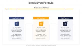 Break Even Formula In Powerpoint And Google Slides Cpb