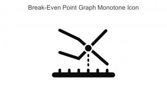 Break Even Point Graph Monotone Icon In Powerpoint Pptx Png And Editable Eps Format
