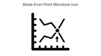 Break Even Point Monotone Icon In Powerpoint Pptx Png And Editable Eps Format