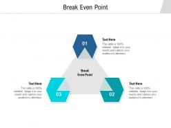 Break even point ppt powerpoint presentation layouts graphics tutorials cpb