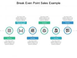 Break even point sales example ppt powerpoint presentation portfolio objects cpb