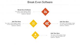 Break Even Software Ppt Powerpoint Presentation Styles Inspiration Cpb
