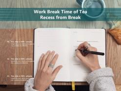 Break Time Recess Interval Icon Meal Organisation Work