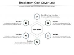Breakdown cost cover low ppt powerpoint presentation styles designs download cpb