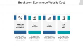 Breakdown ecommerce website cost ppt powerpoint presentation inspiration brochure cpb
