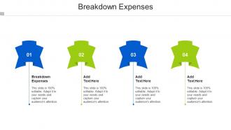 Breakdown Expenses Ppt Powerpoint Presentation Slides Design Ideas Cpb