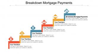 Breakdown mortgage payments ppt powerpoint presentation file introduction cpb