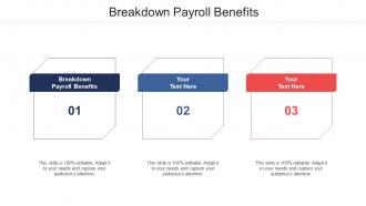 Breakdown payroll benefits ppt powerpoint presentation portfolio summary cpb