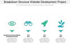 Breakdown structure website development project ppt powerpoint presentation summary gallery