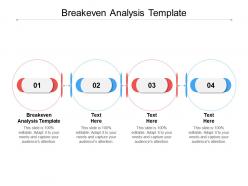 Breakeven analysis template ppt powerpoint presentation professional show cpb