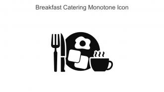 Breakfast Catering Monotone Icon In Powerpoint Pptx Png And Editable Eps Format