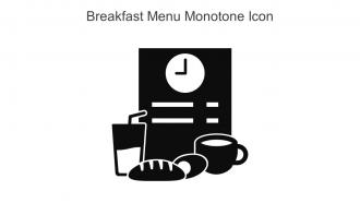 Breakfast Menu Monotone Icon In Powerpoint Pptx Png And Editable Eps Format