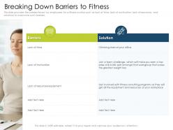 Breaking down barriers to fitness capture powerpoint presentation pictures